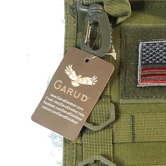 🇺🇸 Garud Military Tactical USA Flag Christmas Stocking OD Green NEW w/ Tags - Picture 6 of 6